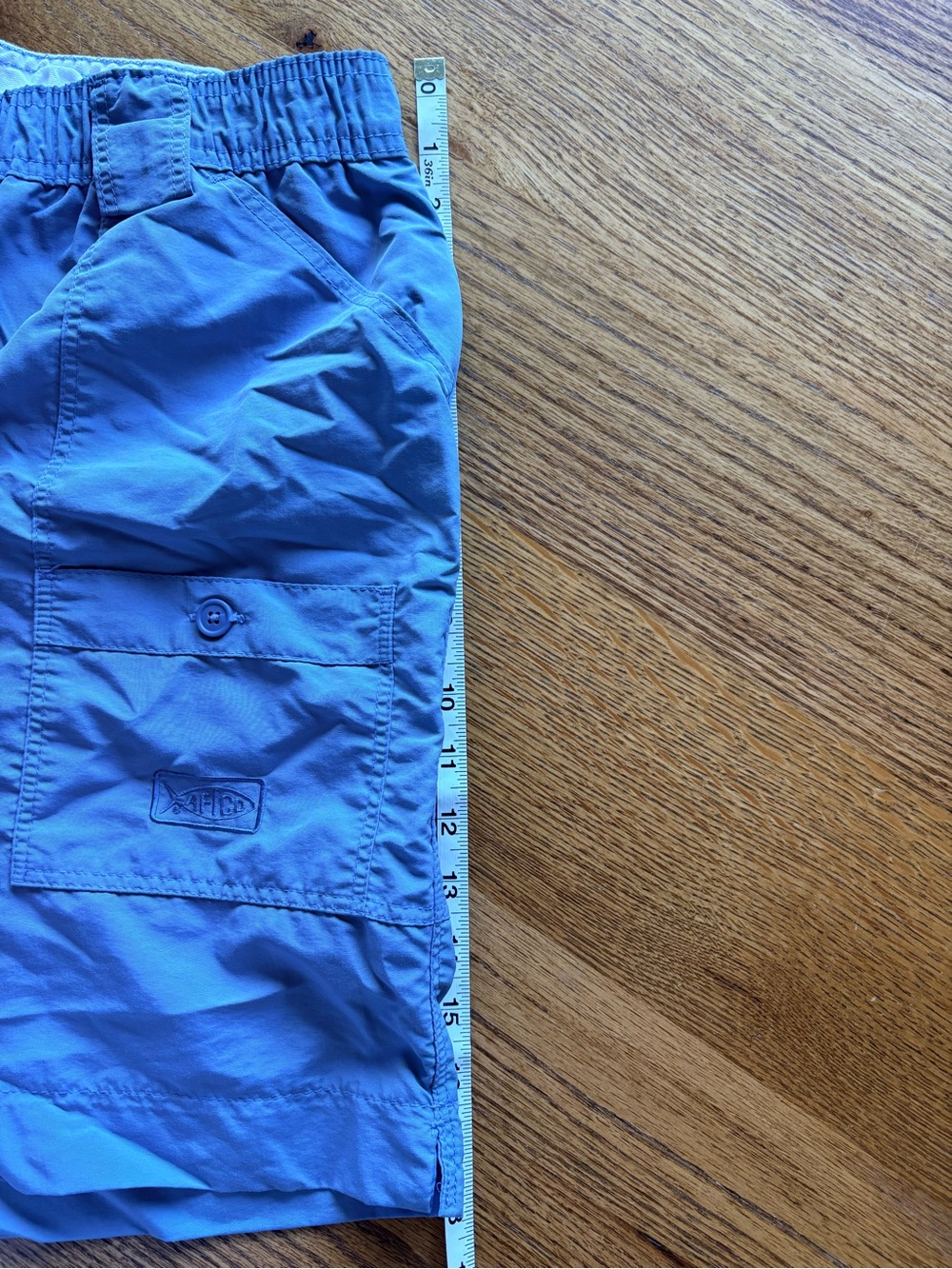 Aftco Men’s The Original Fishing Short- grayish blue- size 38- 100% Nylon - Picture 15 of 15